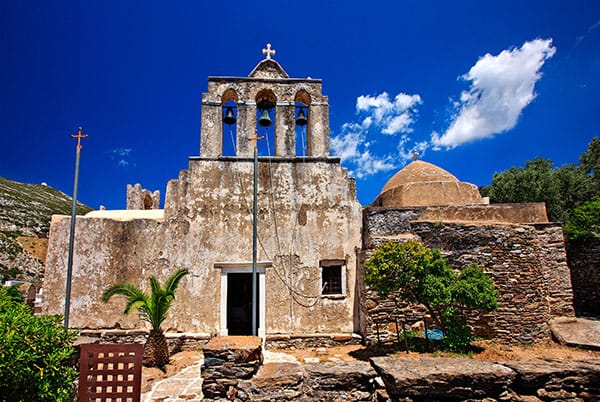 De Byzantijnse kerk van Panagia Drosiani