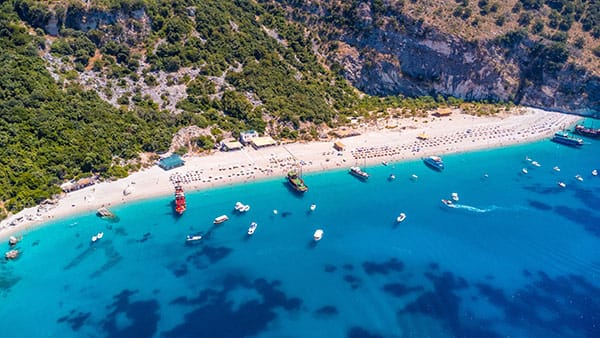 Albanian riviera in Sarande
